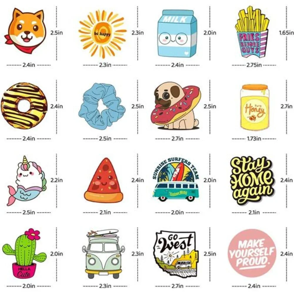 200 PCS Water Bottle Stickers for Kids Teens, Cute Vinyl Laptop‎ Sticker